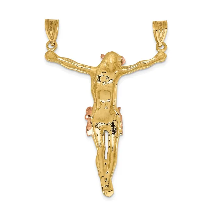 14k Twotone Gold Rose Corpus Pendant Goldia Rings