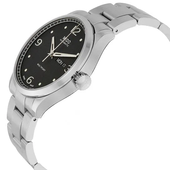 Bracelets Original Mido Multifort Automatic Black Dial Stainless Steel Mens Watch M0054301105000 JMS always Bracelets Original Mido Multifort Automatic Black Dial Stainless Steel Mens Watch M0054301105000 JMS always