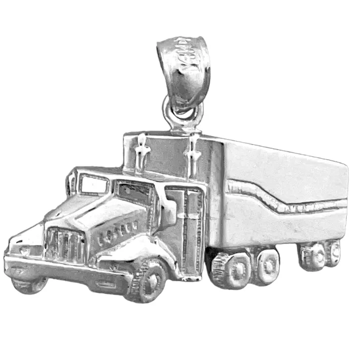 Goldia 14K Gold Semi Truck Pendant PreStyled Sets