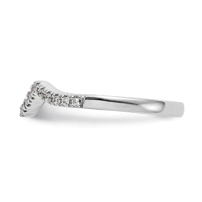 Goldia 14K White Gold Lab Grown Diamond VSSI FGH Wedding Band Ring Rings