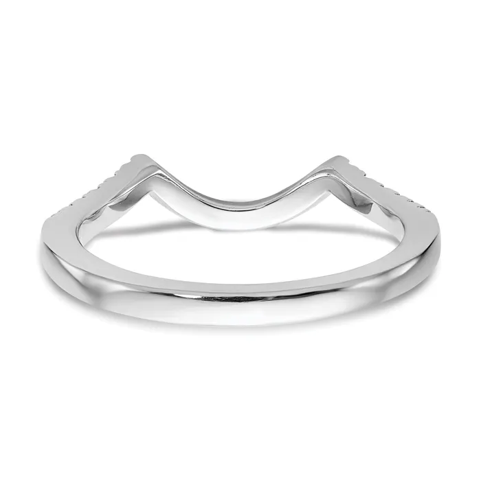Goldia 14K White Gold Lab Grown Diamond VSSI FGH Wedding Band Ring Rings