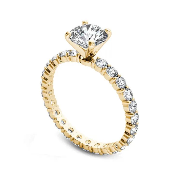 Goldia Rings 25 CT TW Natural Diamond Engagement Ring in Solid 14K Gold Goldia Rings 25 CT TW Natural Diamond Engagement Ring in Solid 14K Gold