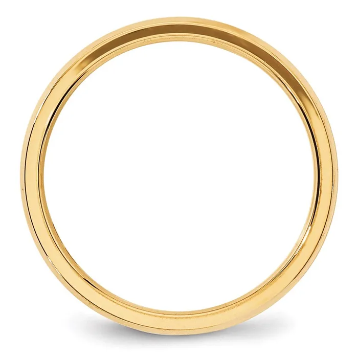Goldia Rings Solid 18K Yellow Gold 4mm Bevel Edge Comfort Fit MensWomens Wedding Band Ring Size 135 Goldia Rings Solid 18K Yellow Gold 4mm Bevel Edge Comfort Fit MensWomens Wedding Band Ring Size 135