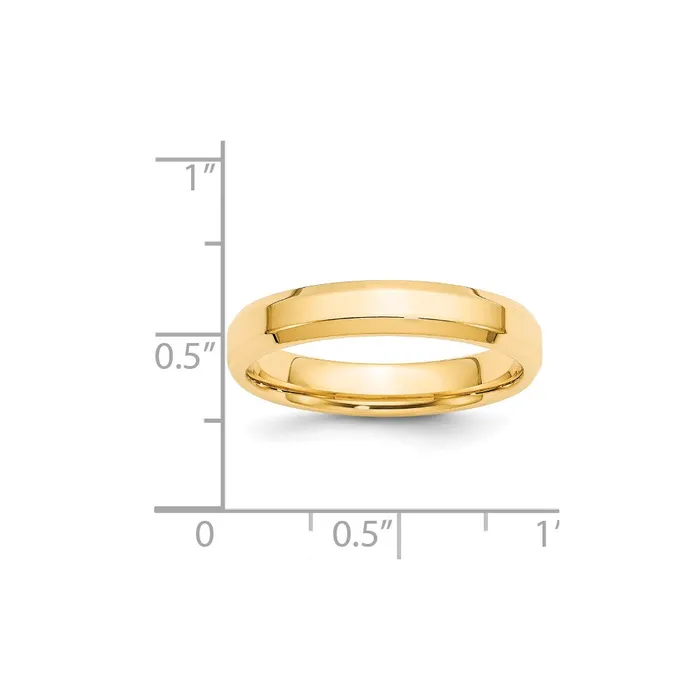 Goldia Rings Solid 18K Yellow Gold 4mm Bevel Edge Comfort Fit MensWomens Wedding Band Ring Size 135 Goldia Rings Solid 18K Yellow Gold 4mm Bevel Edge Comfort Fit MensWomens Wedding Band Ring Size 135