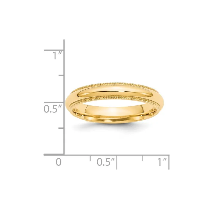 Goldia Rings Solid 18K Yellow Gold 4mm Milgrain Comfort Wedding MensWomens Wedding Band Ring Size 75 Goldia Rings Solid 18K Yellow Gold 4mm Milgrain Comfort Wedding MensWomens Wedding Band Ring Size 75