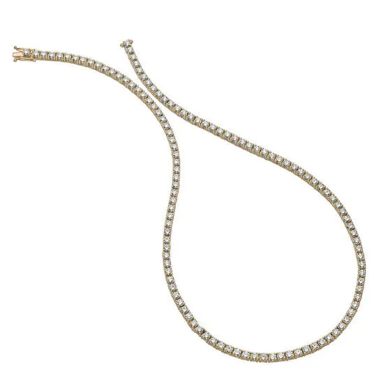 Necklaces JMS always Original Rachel Glauber Megan Walford Rhodium Plated Clear Round Cubic Zirconia Tennis Necklace
