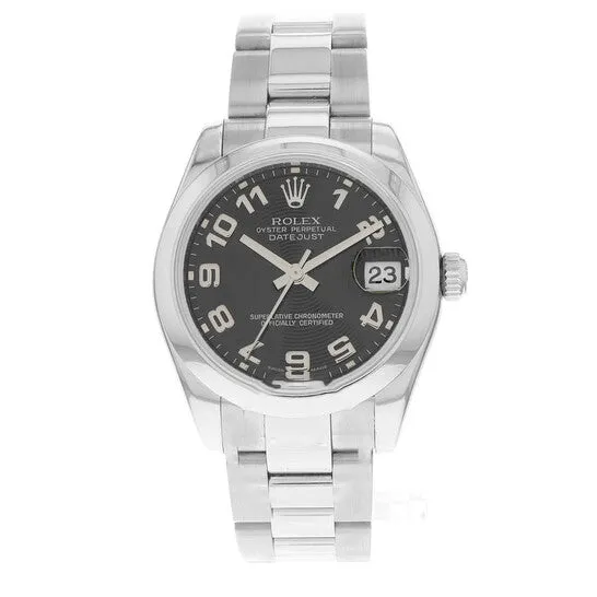 Original Preowned Rolex Datejust 31 Automatic Chronometer Black Concentric Dial Ladies Watch 178240 BKCAO JMS always Watches
