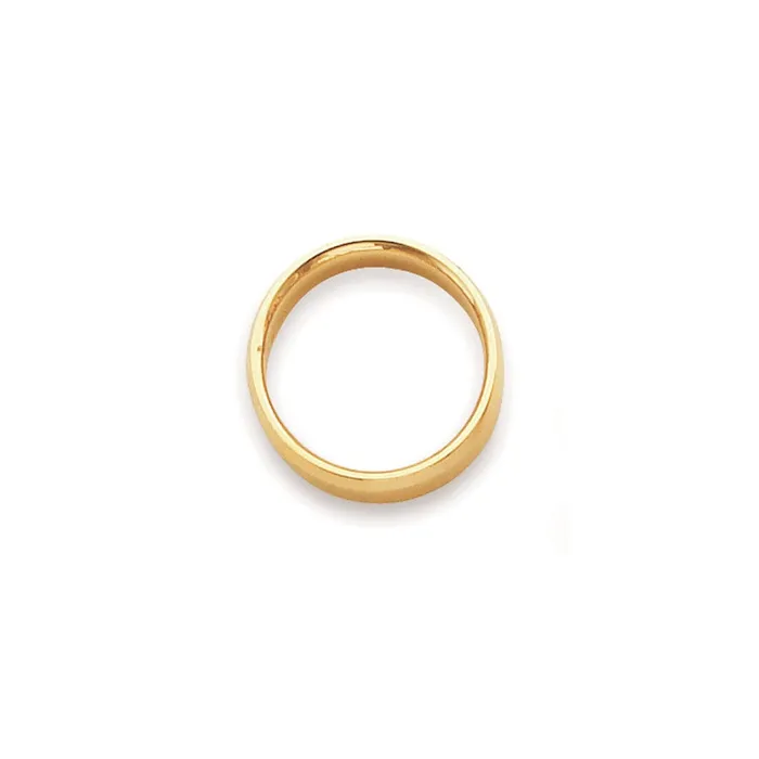 Rings Goldia Solid 14K Yellow Gold 4mm Bevel Edge Comfort Fit MensWomens Wedding Band Ring Size 65