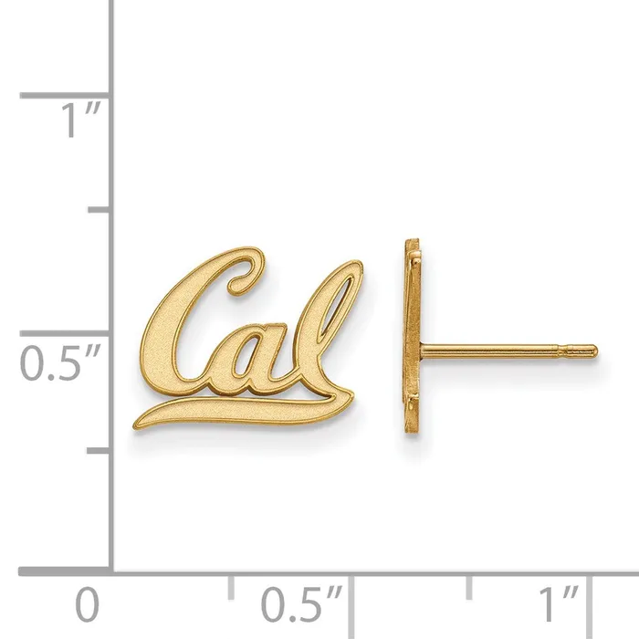 14k Gold University of California Berkeley XS Post Earrings TreasureFineJewelers Earrings