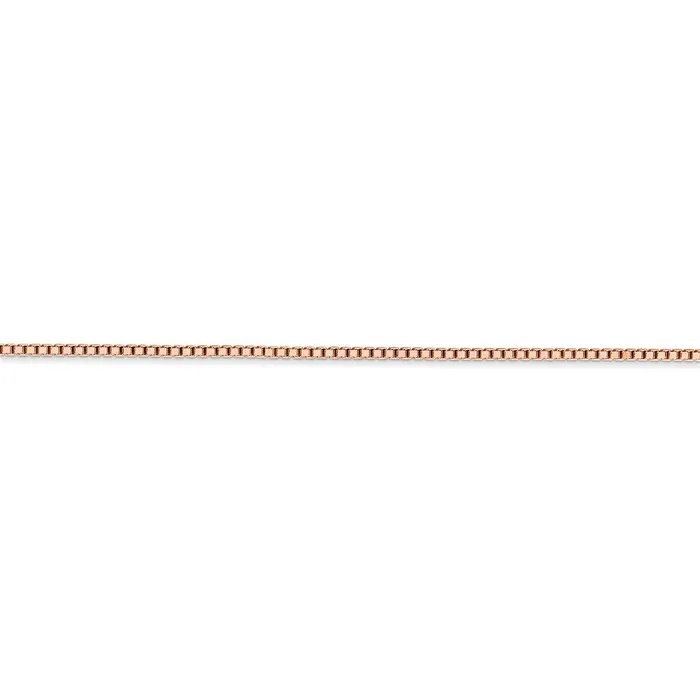 14k Rose Gold 13mm Box Chain TreasureFineJewelers Necklaces