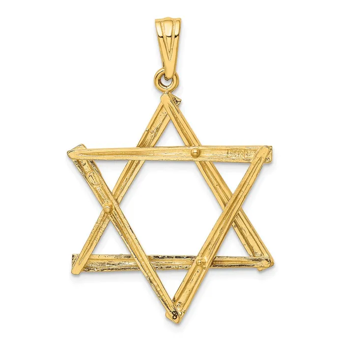 14K Star of David Pendant TreasureFineJewelers Necklaces