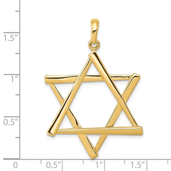 14K Star of David Pendant TreasureFineJewelers Necklaces