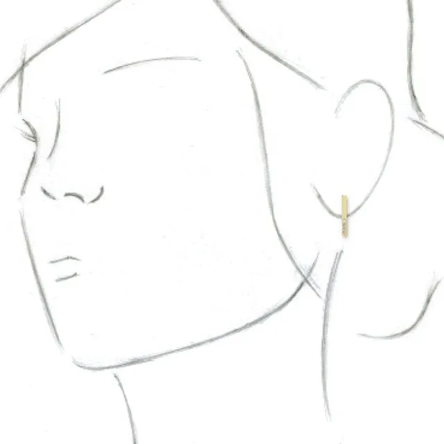14K Yellow 07 CTW Diamond Geometric Dangle Earrings TreasureFineJewelers Earrings