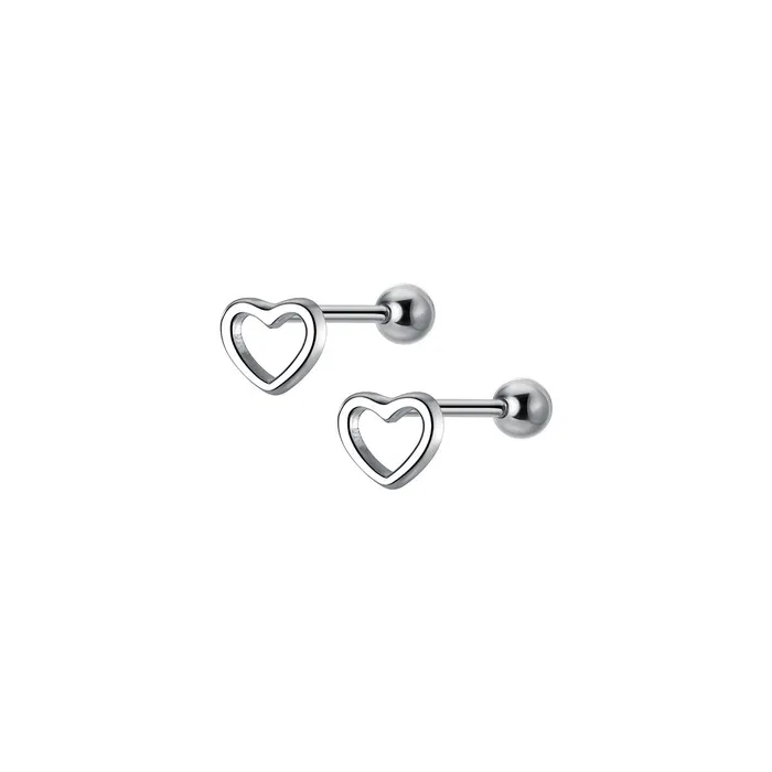 Earrings Trendolla Jewelry Tiny Open Heart Baby Children Earrings