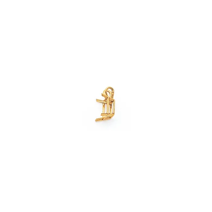 TreasureFineJewelers Necklaces 14k Yellow Gold 8x6mm Emerald Cut Cubic Zirconia pendant