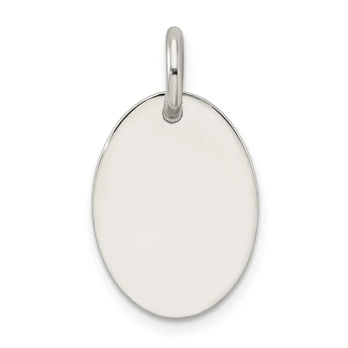 TreasureFineJewelers Necklaces Sterling Silver Polished Enamel Love Pendant