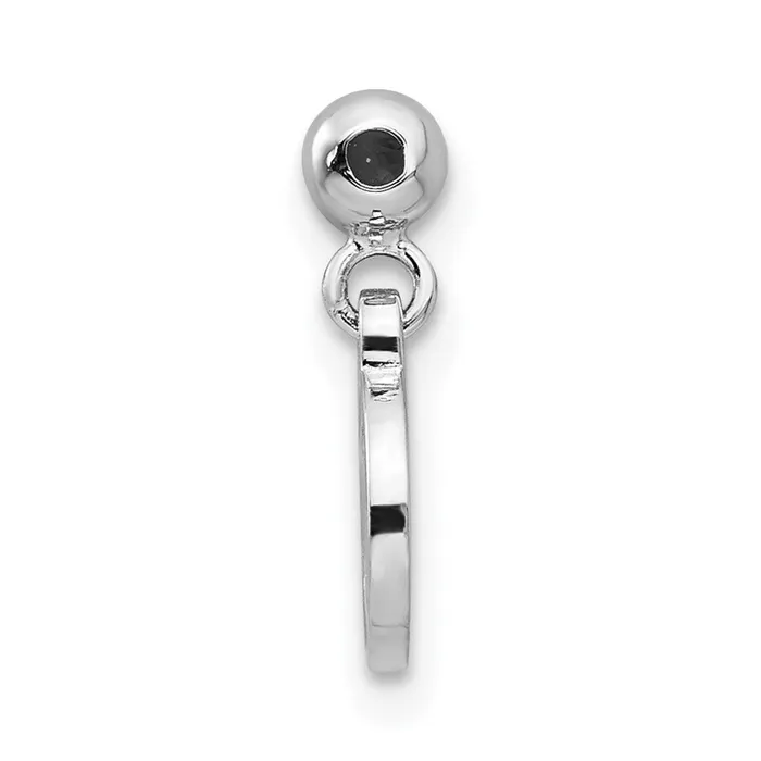 TreasureFineJewelers Sterling Silver Mio Memento Rhodium Gold Tone Dangle Virgo Charm Rings