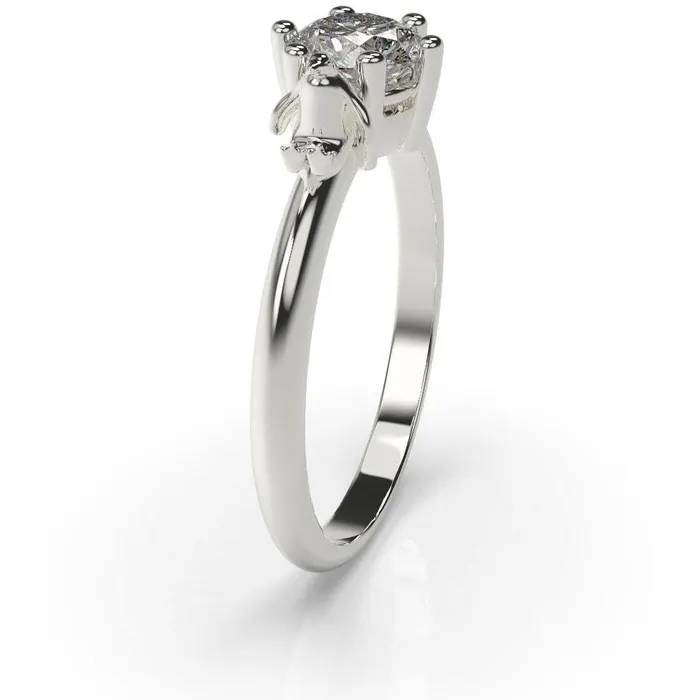 MyUniqueRing Penguin Engagement Ring Penguin Ring White Gold Rings