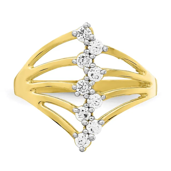 10K CZ 9Stone RingWBC10C1387 WB Choice Jewelry Rings 10K CZ 9Stone RingWBC10C1387 WB Choice Jewelry Rings