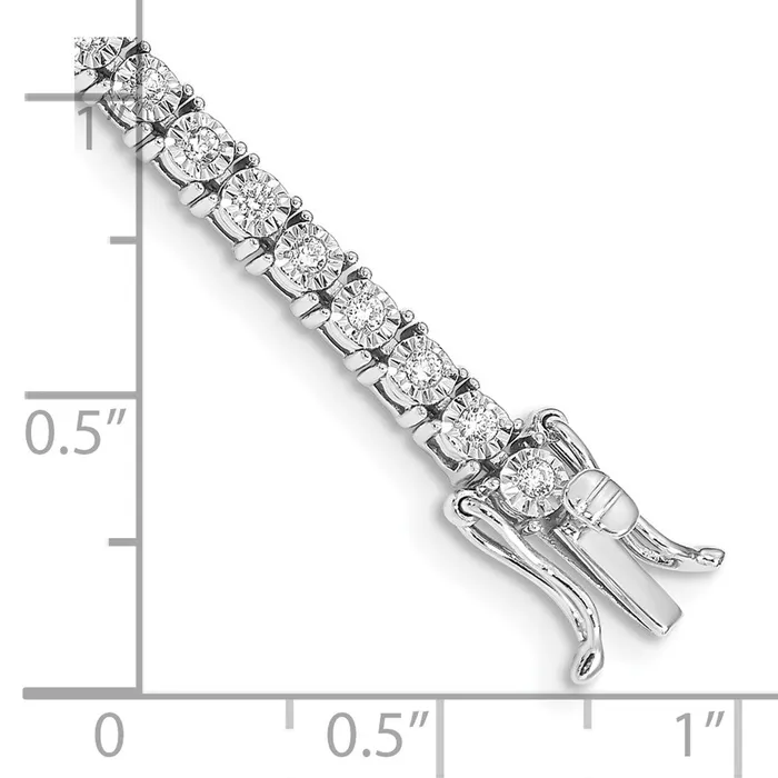 Bracelets WB Choice Jewelry 14k White Gold Illusion Setting Diamond BraceletWBCBM4665100WA