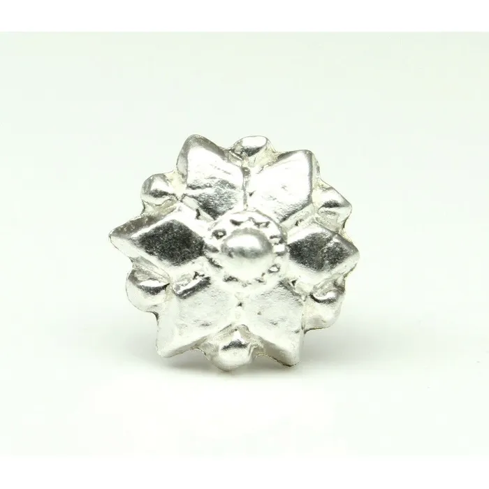 Ethnic Indian Sterling Silver Body Piercing Jewelry Nose Stud Push Pin Karizma Jewels Earrings