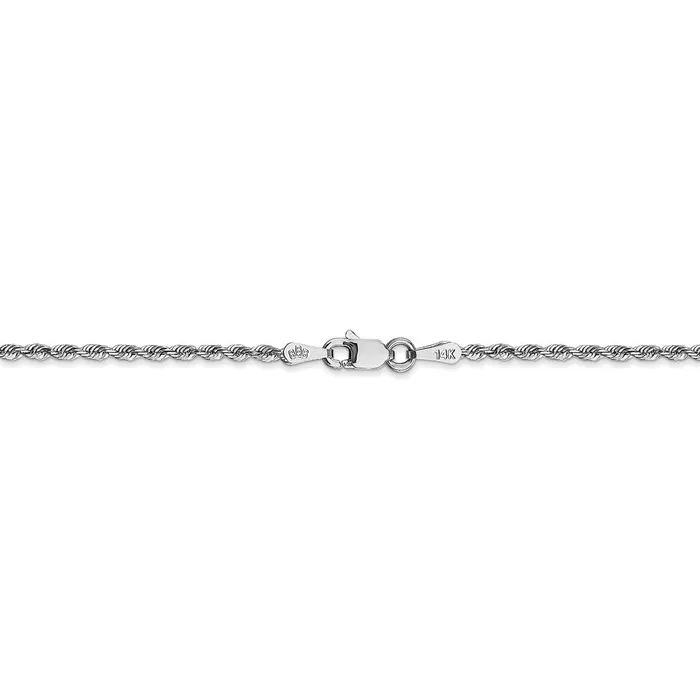 Necklaces WB Choice Jewelry 14k White Gold 185mm DC Quadruple Rope ChainWBCWQT01416 Necklaces WB Choice Jewelry 14k White Gold 185mm DC Quadruple Rope ChainWBCWQT01416