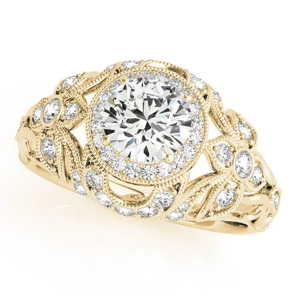 Overnight Mountings Bridal Rings Halo Diamond Engagement Ring