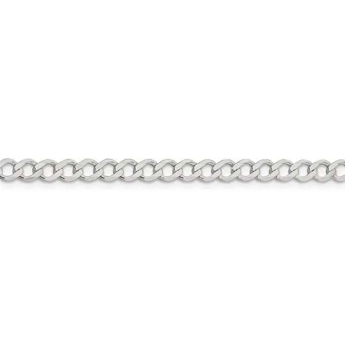 Rings Sterling Silver 45mm Semisolid Flat Curb ChainWBCQLFB10022 WB Choice Jewelry Rings Sterling Silver 45mm Semisolid Flat Curb ChainWBCQLFB10022 WB Choice Jewelry