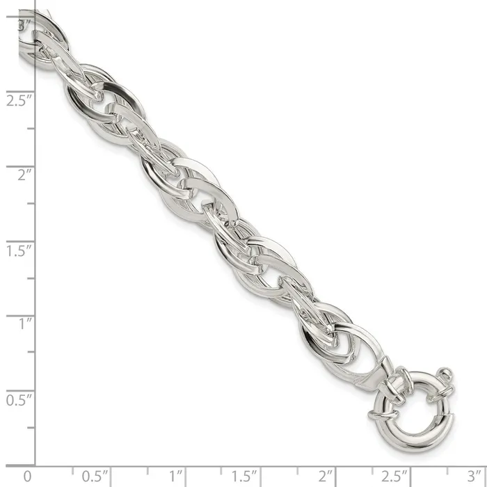 Sterling Silver Polished Fancy Link BraceletWBCQG5849775 WB Choice Jewelry Bracelets Sterling Silver Polished Fancy Link BraceletWBCQG5849775 WB Choice Jewelry Bracelets