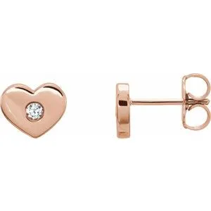 WB Choice Jewelry Earrings 14K White Aquamarine Heart Earrings 86336614PSTWBC