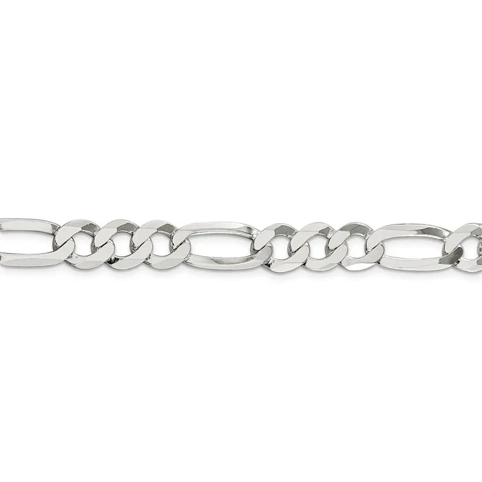 WB Choice Jewelry Sterling Silver 95mm Lightweight Flat Figaro ChainWBCQMB2508 Rings WB Choice Jewelry Sterling Silver 95mm Lightweight Flat Figaro ChainWBCQMB2508 Rings