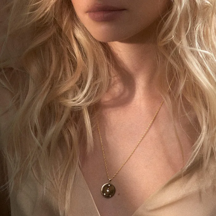 Zodiac Necklace cancer I Z A J E W E L R Y Necklaces