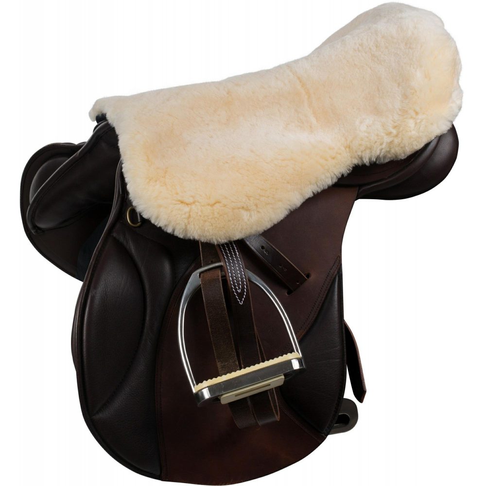 Numnahs |   Harleigh Sheepskin Seat Warmer Numnahs ecru